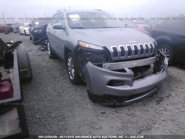 1C4PJLDB6GW336056 - 2016 JEEP CHEROKEE LIMITED GRAY photo 1