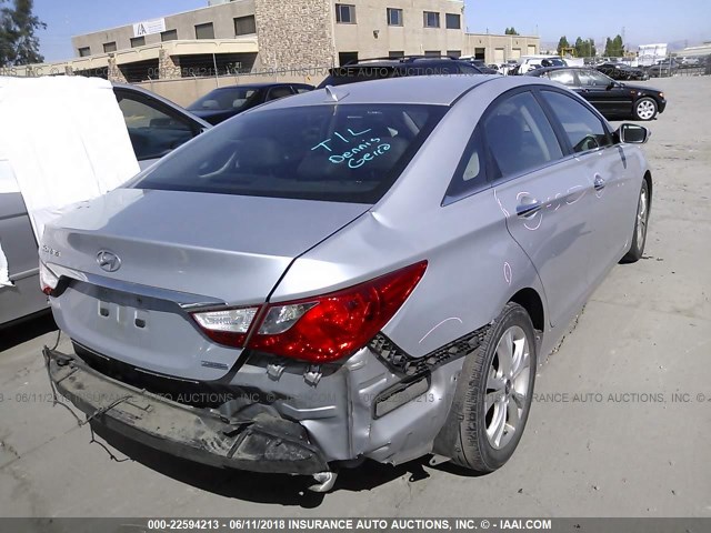 5NPEC4ACXBH139068 - 2011 HYUNDAI SONATA SE/LIMITED SILVER photo 4