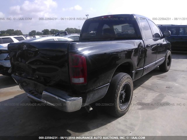 1D7HA18N42S603049 - 2002 DODGE RAM 1500 BLACK photo 4