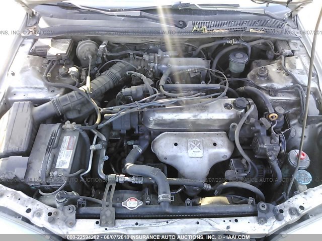 1HGCD5609VA257487 - 1997 HONDA ACCORD SE SILVER photo 10