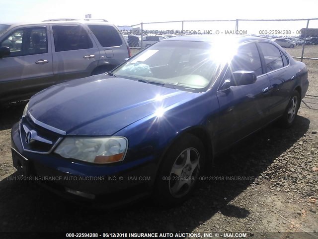 19UUA56612A032462 - 2002 ACURA 3.2TL BLUE photo 2