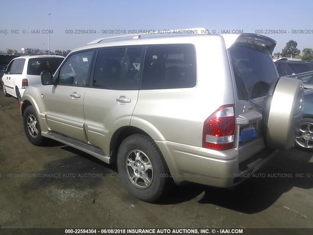 JA4NW61SX3J041347 - 2003 MITSUBISHI MONTERO 20TH ANNIVERSARY GOLD photo 3