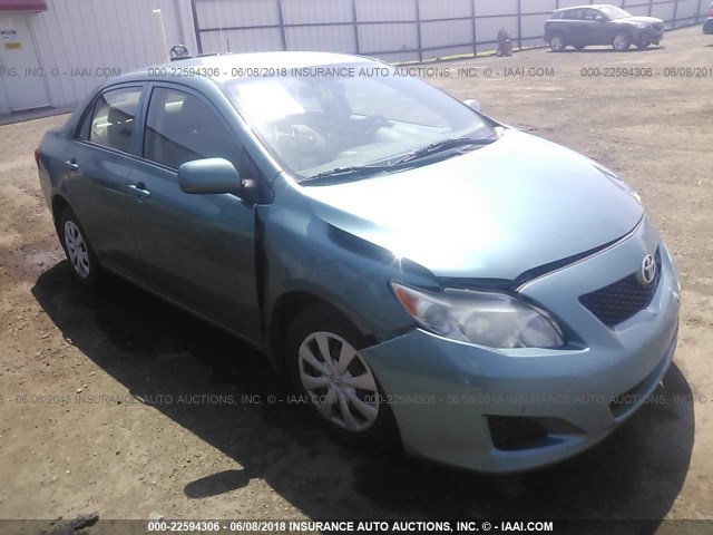 JTDBL40E299088755 - 2009 TOYOTA COROLLA LE/XLE GREEN photo 1