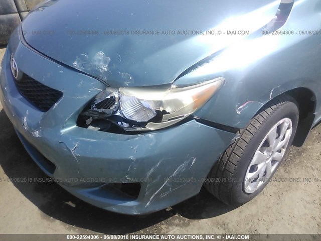 JTDBL40E299088755 - 2009 TOYOTA COROLLA LE/XLE GREEN photo 6