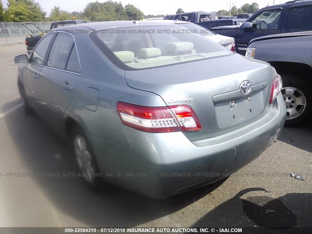 4T1BF3EKXAU577451 - 2010 TOYOTA CAMRY SE/LE/XLE BLUE photo 3