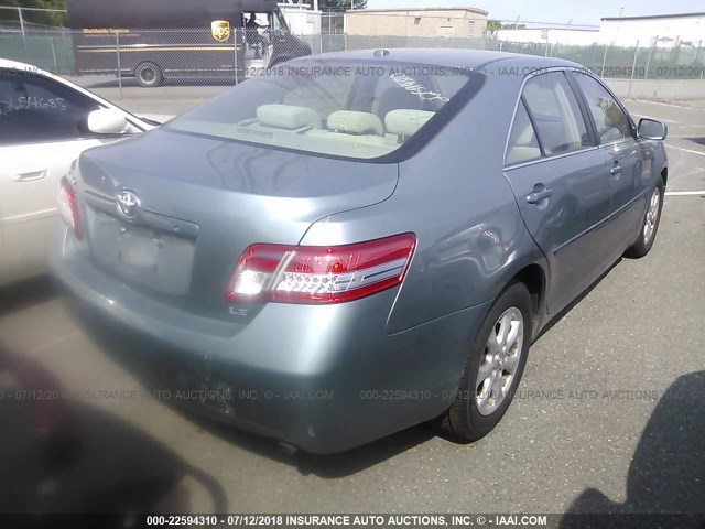 4T1BF3EKXAU577451 - 2010 TOYOTA CAMRY SE/LE/XLE BLUE photo 4