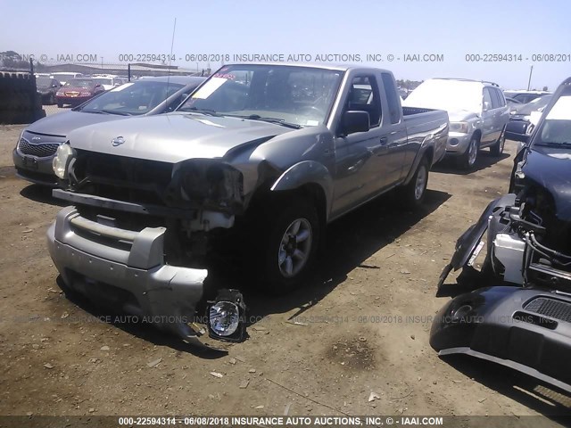 1N6DD26S01C339266 - 2001 NISSAN FRONTIER KING CAB XE GRAY photo 2