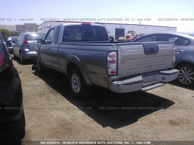 1N6DD26S01C339266 - 2001 NISSAN FRONTIER KING CAB XE GRAY photo 3