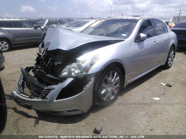 JN1CV6AP3AM201028 - 2010 INFINITI G37 SPORT 银色 照片 2