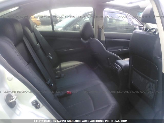 JN1CV6AP3AM201028 - 2010 INFINITI G37 SPORT 银色 照片 8