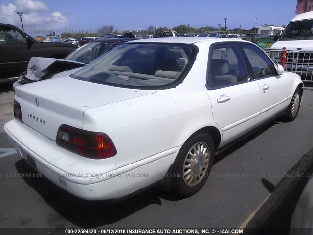 JH4KA7655SC005843 - 1995 ACURA LEGEND L WHITE photo 4