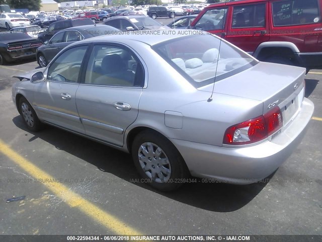 KNAGD126545291336 - 2004 KIA OPTIMA LX/EX SILVER photo 3