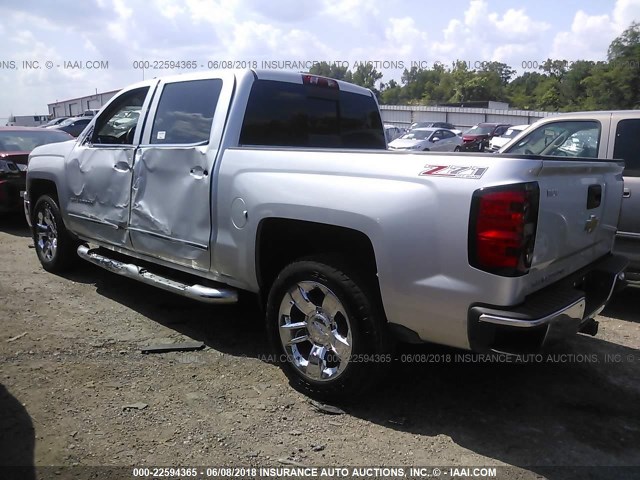 3GCUKSEC4FG135089 - 2015 CHEVROLET SILVERADO K1500 LTZ SILVER photo 3