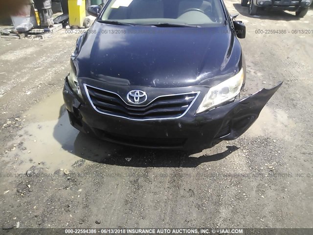 4T1BF3EK7AU012798 - 2010 TOYOTA CAMRY SE/LE/XLE BLACK photo 6