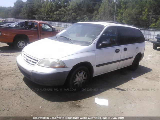 2FMZA5142YBB25753 - 2000 FORD WINDSTAR LX WHITE photo 2