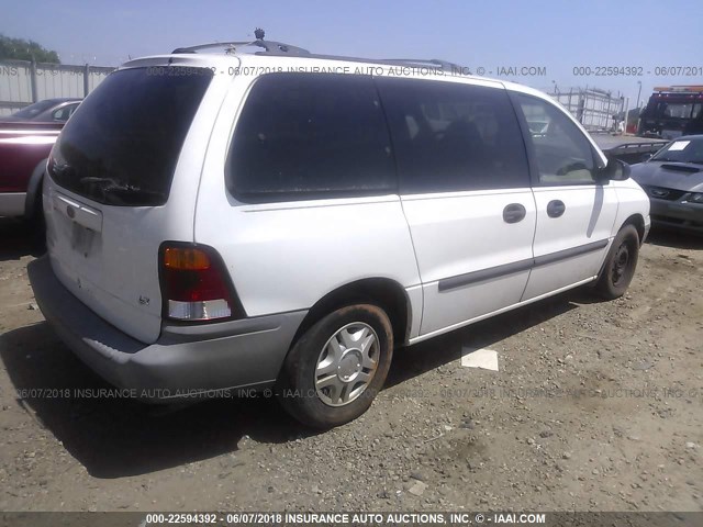 2FMZA5142YBB25753 - 2000 FORD WINDSTAR LX WHITE photo 4