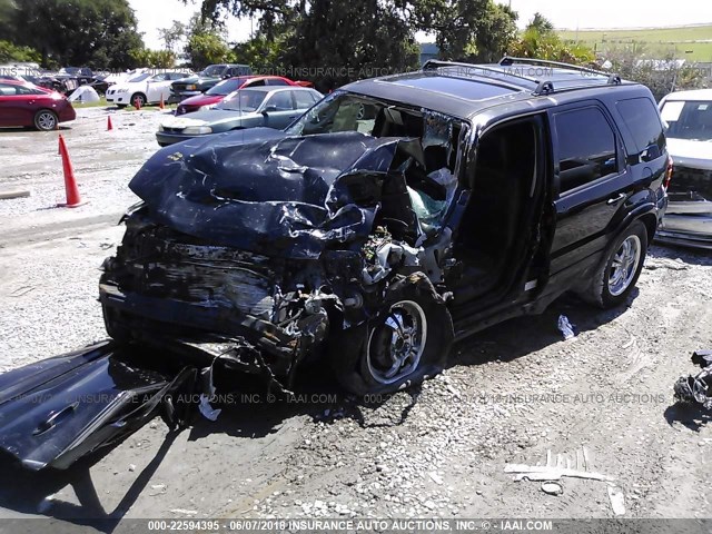 1FMCU04196KA06344 - 2006 FORD ESCAPE LIMITED BLACK photo 2