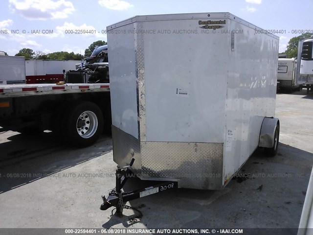 5NHUEH213HY074563 - 2017 FOREST RIVER UTILITY TRAILER  WHITE photo 2