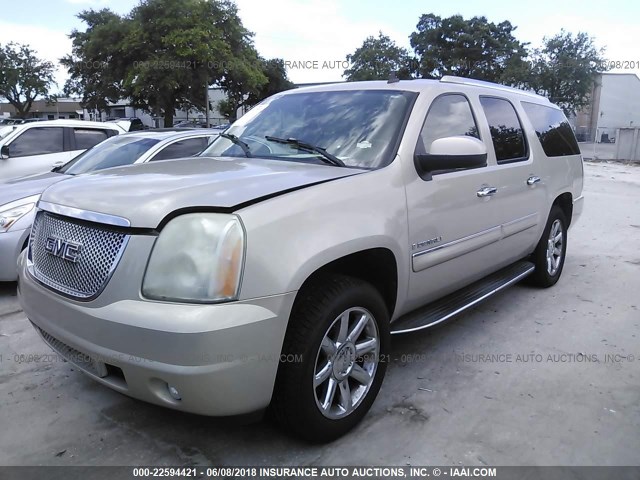 1GKFK66827J317145 - 2007 GMC YUKON XL DENALI TAN photo 2