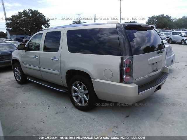 1GKFK66827J317145 - 2007 GMC YUKON XL DENALI TAN photo 3