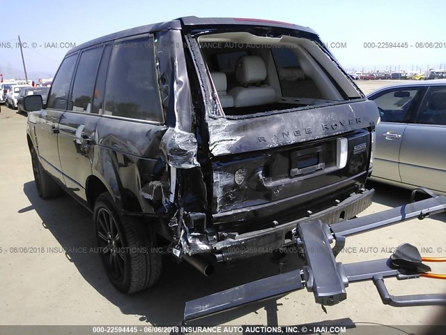 SALMF1E42BA345313 - 2011 LAND ROVER RANGE ROVER HSE LUXURY BLACK photo 6