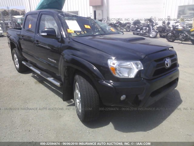 3TMJU4GNXFM192289 - 2015 TOYOTA TACOMA DOUBLE CAB PRERUNNER BLACK photo 1