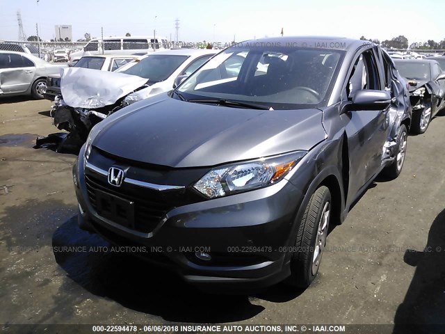 3CZRU5H5XHG710047 - 2017 HONDA HR-V EX GRAY photo 2