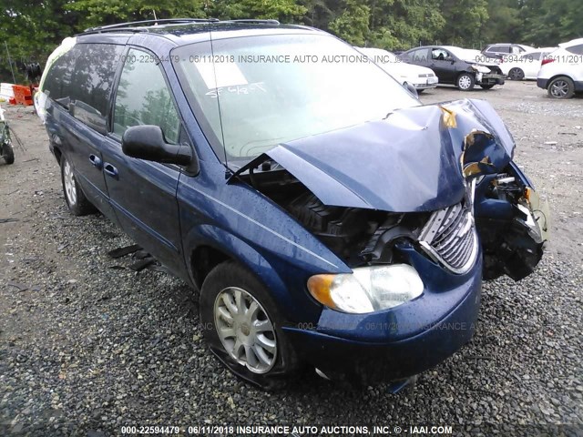 2C4GP74L92R638148 - 2002 CHRYSLER TOWN & COUNTRY EX Navy photo 1