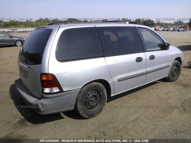 2FMZA5140XBB62086 - 1999 FORD WINDSTAR LX SILVER photo 4