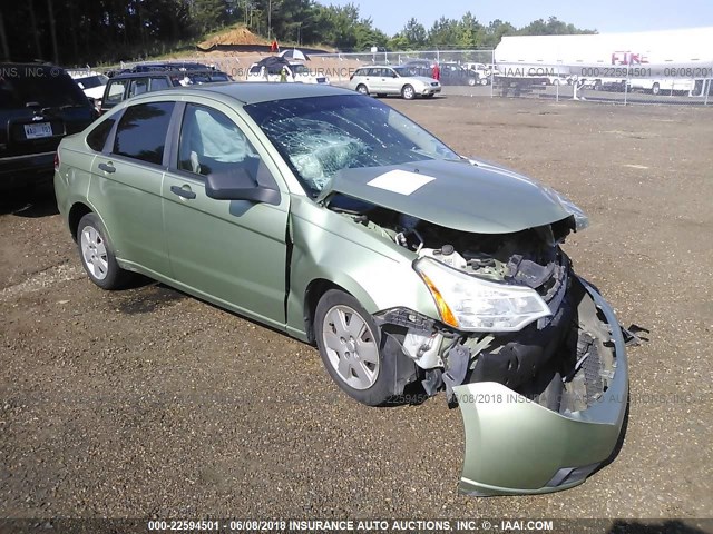 1FAHP34N68W238200 - 2008 FORD FOCUS S/SE GREEN photo 1