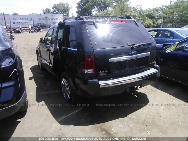 1J8HR68TX9C538221 - 2009 JEEP GRAND CHEROKEE OVERLAND BLACK photo 3