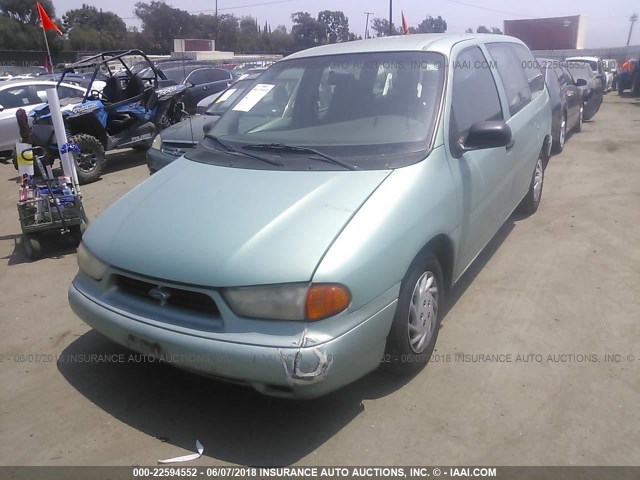 2FMDA51U9WBB14403 - 1998 FORD WINDSTAR WAGON GREEN photo 2