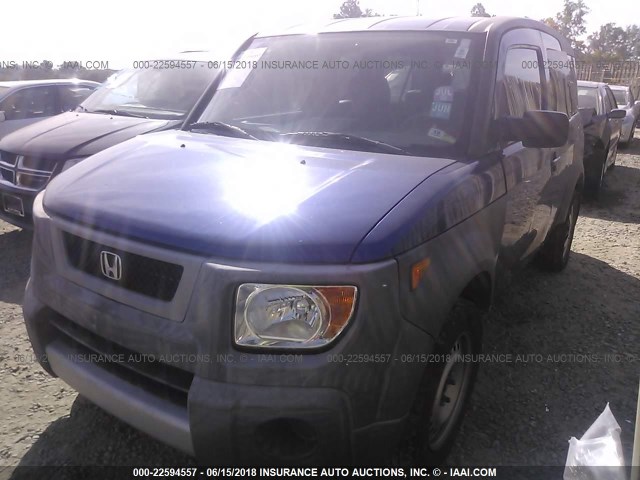 5J6YH28304L008961 - 2004 HONDA ELEMENT LX BLUE photo 2