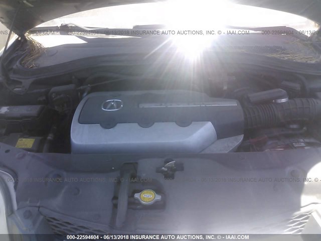 2HNYD18845H525566 - 2005 ACURA MDX TOURING GRAY photo 10