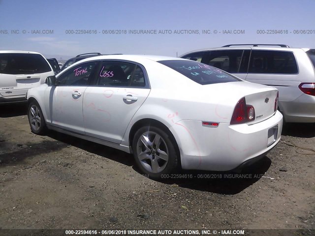 1G1ZC5EB6AF195969 - 2010 CHEVROLET MALIBU 1LT თეთრი ფოტო 3