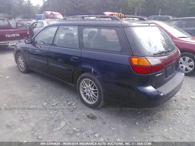 4S3BH625446301757 - 2004 SUBARU LEGACY L SPECIAL Dark Blue photo 3