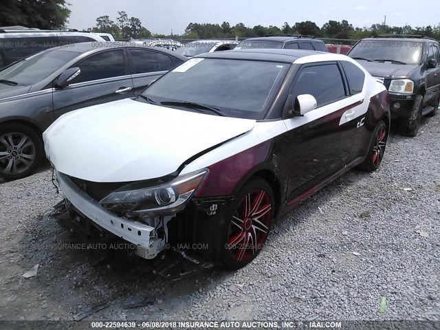 JTKJF5C75E3088020 - 2014 TOYOTA SCION TC 红色 照片 2