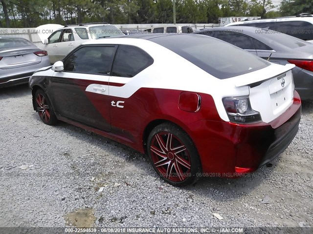 JTKJF5C75E3088020 - 2014 TOYOTA SCION TC RED photo 3