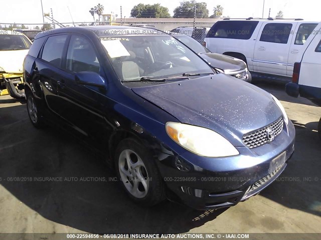 2T1LR38E53C080443 - 2003 TOYOTA COROLLA MATRIX XR BLUE photo 1