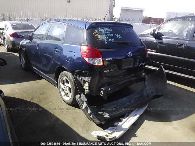 2T1LR38E53C080443 - 2003 TOYOTA COROLLA MATRIX XR BLUE photo 3