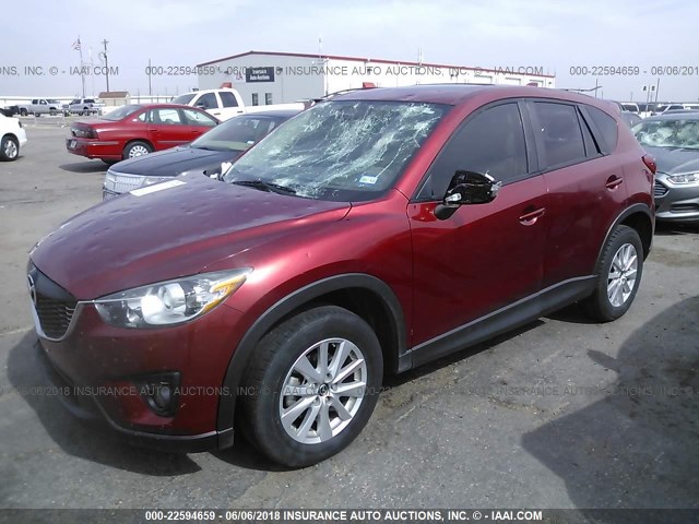 JM3KE2CE4D0136612 - 2013 MAZDA CX-5 TOURING RED photo 2