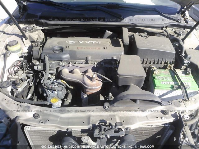 4T1BE46K17U008844 - 2007 TOYOTA CAMRY NEW GENERAT CE/LE/XLE/SE CREAM photo 10