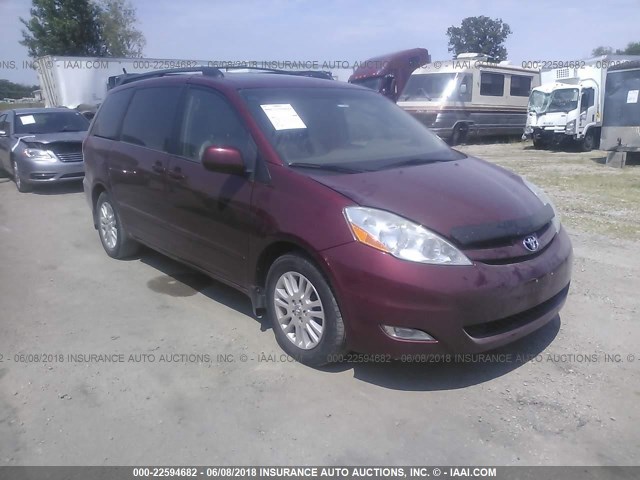 5TDYK4CC2AS298415 - 2010 TOYOTA SIENNA XLE/XLE LIMITED MAROON photo 1