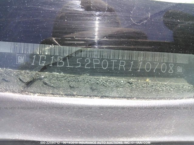 1G1BL52P0TR110708 - 1996 CHEVROLET CAPRICE / IMPALA CLASSIC/SS TURQUOISE photo 9