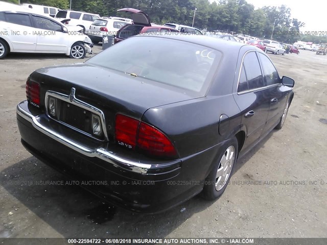 1LNHM87A62Y678160 - 2002 LINCOLN LS BLACK photo 4