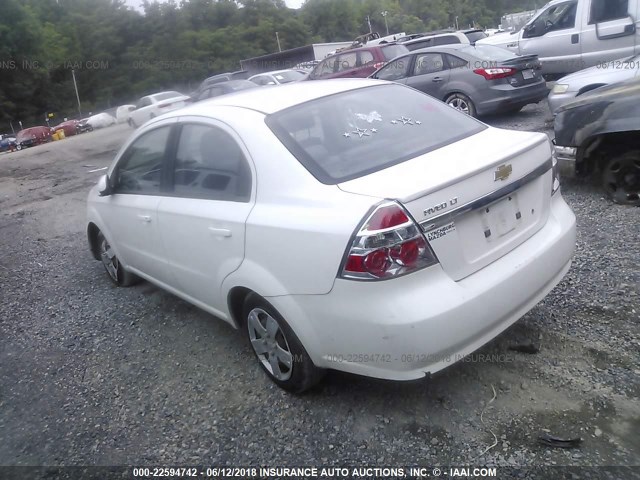 KL1TD5DE5AB120331 - 2010 CHEVROLET AVEO LS/LT 白色 照片 3