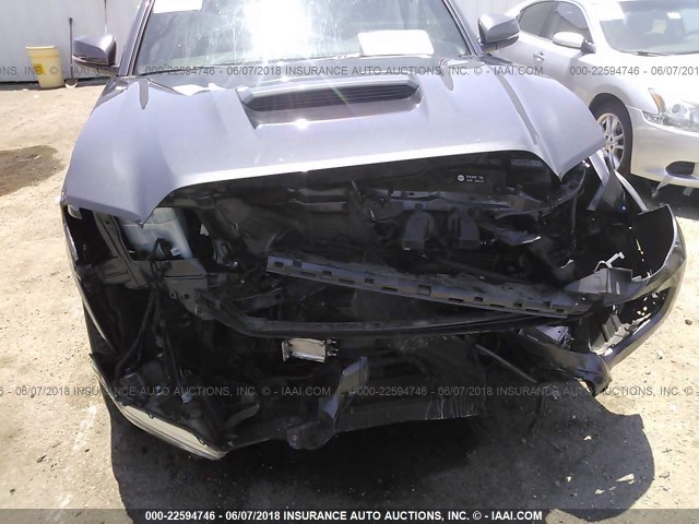 3TMAZ5CN0GM005270 - 2016 TOYOTA TACOMA DBL CAB/SR5/TRD SPORT/OR GRAY photo 6
