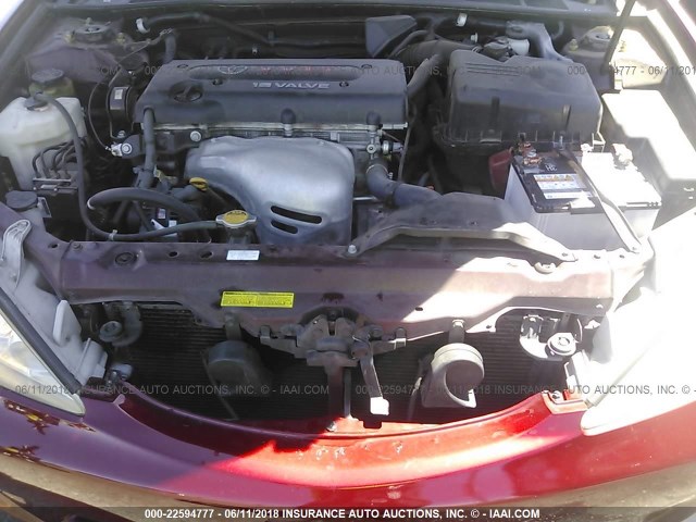 4T1BE32K65U083441 - 2005 TOYOTA CAMRY LE/XLE/SE ბურგუნდია ფოტო 10