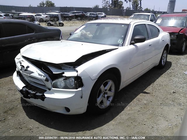 2B3KA43G48H323255 - 2008 DODGE CHARGER WHITE photo 2