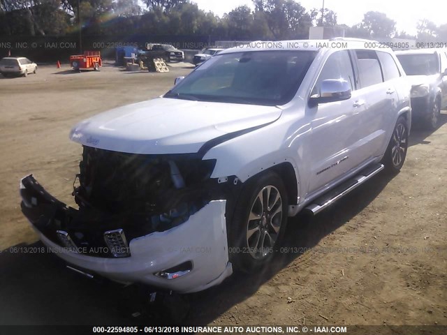 1C4RJFCG2HC947471 - 2017 JEEP GRAND CHEROKEE OVERLAND WHITE photo 2